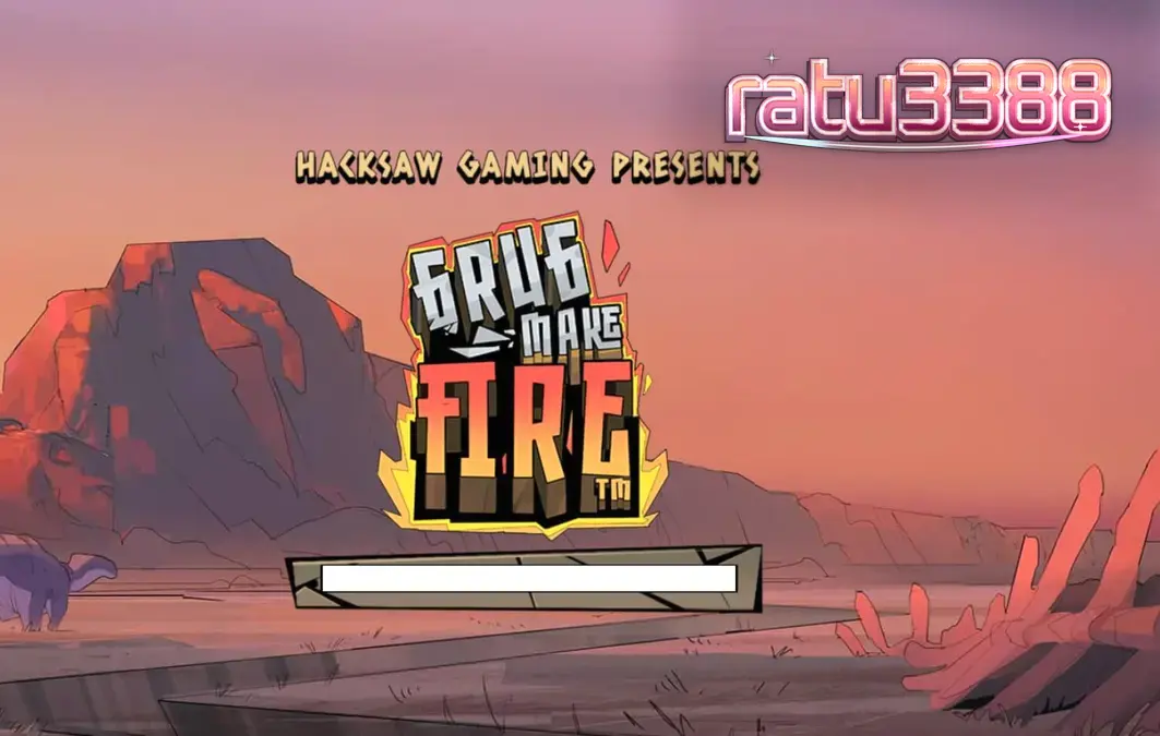 Tampilan visual slot Grug Make Fire dengan elemen api dan karakter gua yang ikonik.